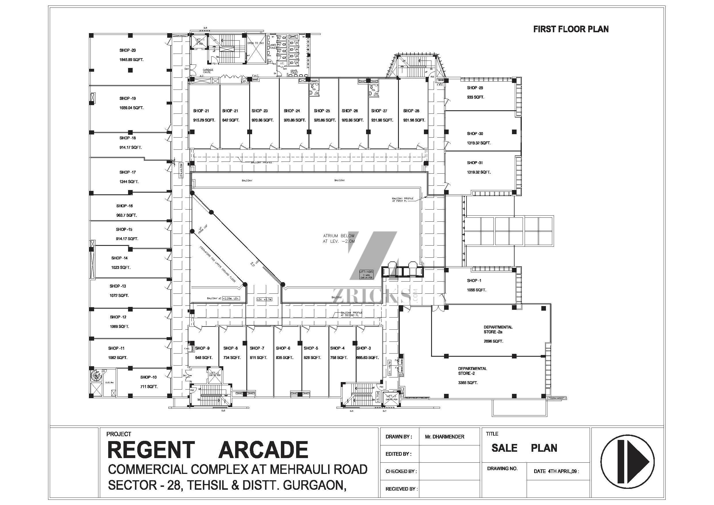 JMD Regent Arcade Floor Plan