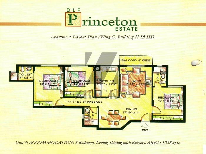 DLF Princeton Estate Floor Plan