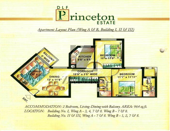 DLF Princeton Estate Floor Plan