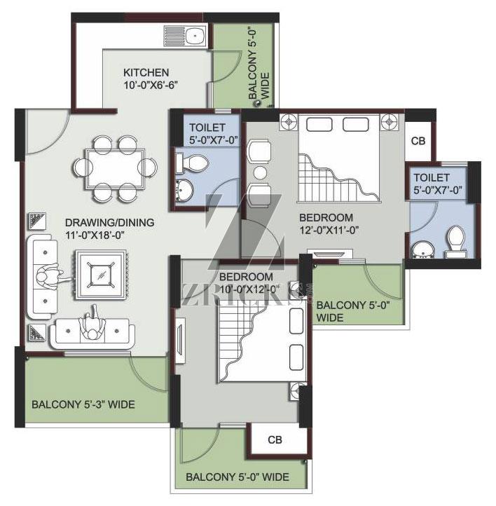 Supertech Ecovillage III Floor Plan