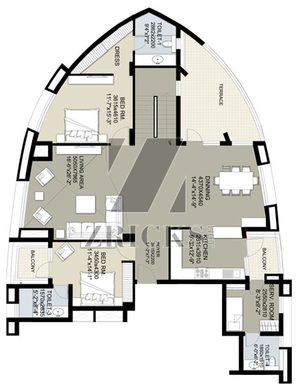 Raheja Vedas Floor Plan