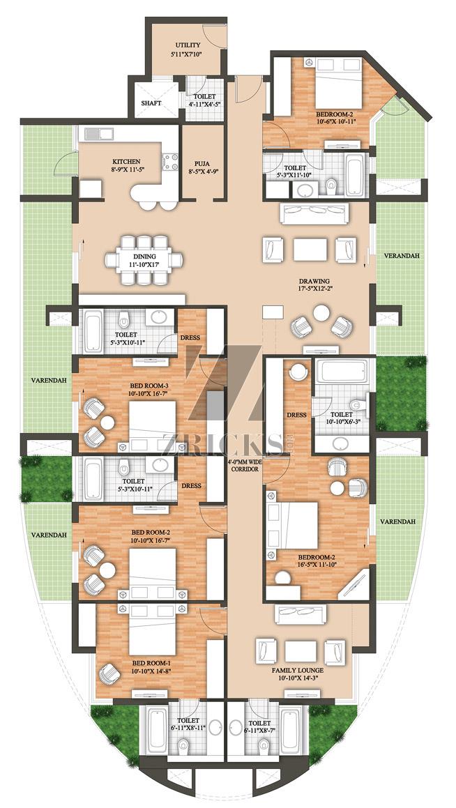 Raheja Revanta Floor Plan
