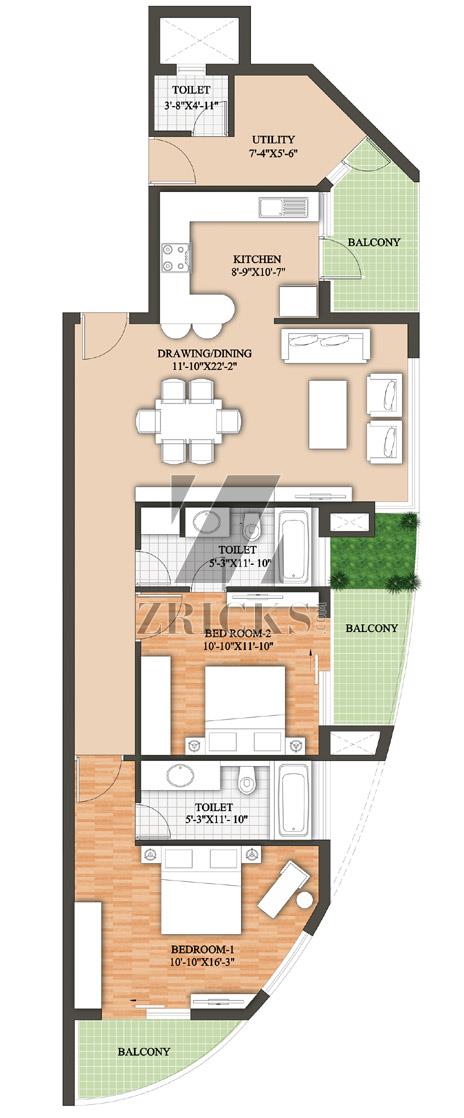 Raheja Revanta Floor Plan