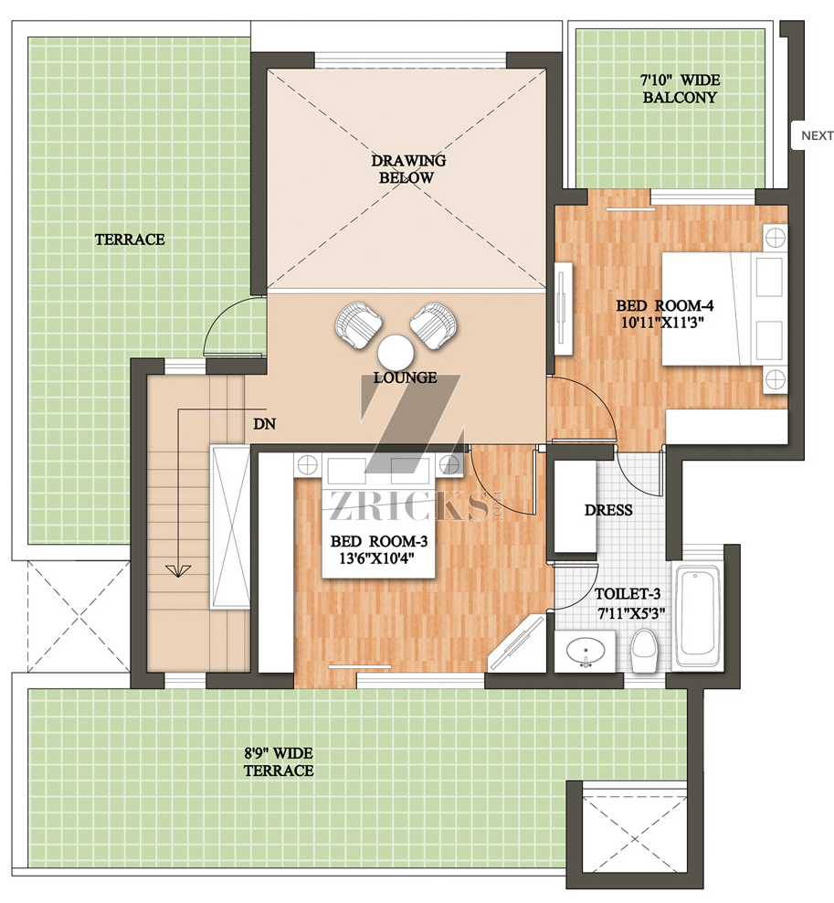 Raheja Revanta Royalty Floor Plan