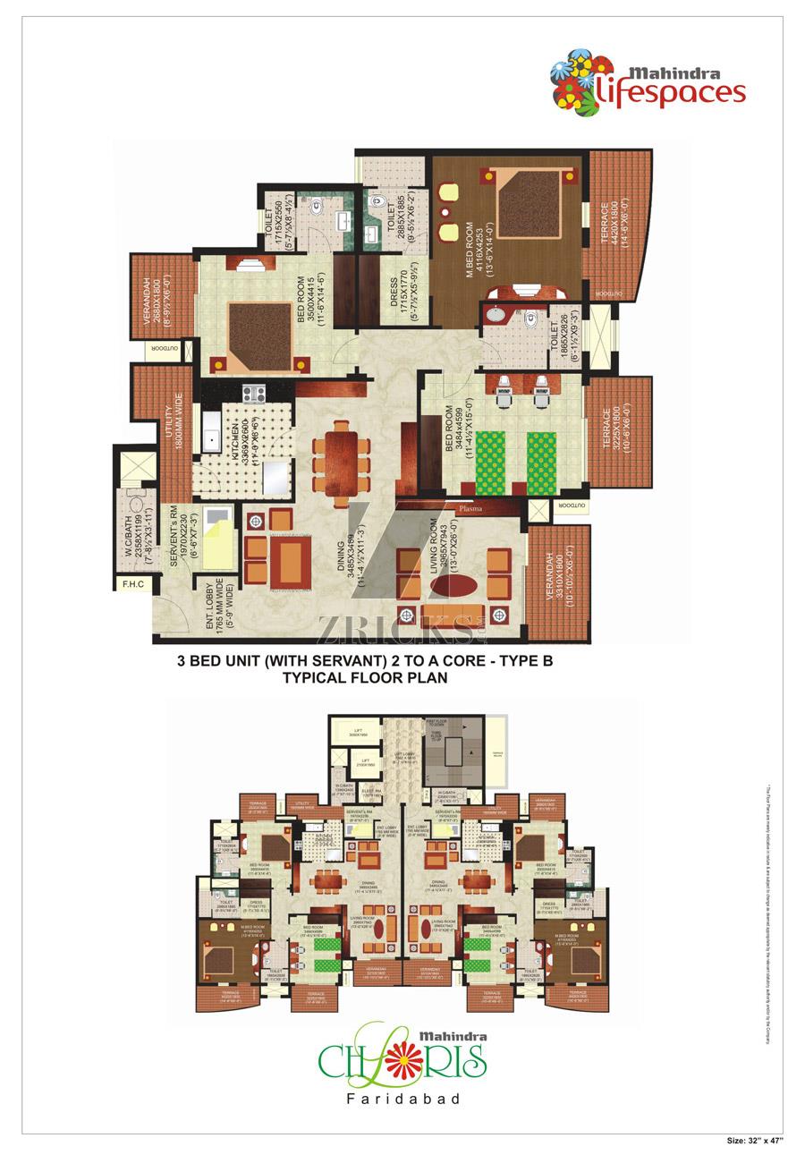 Mahindra Chloris Floor Plan