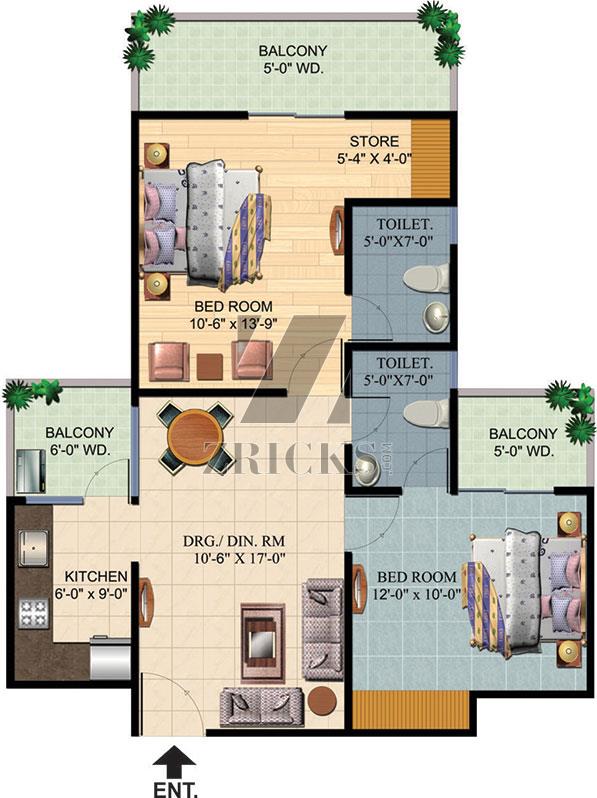 Ajnara Homes Floor Plan