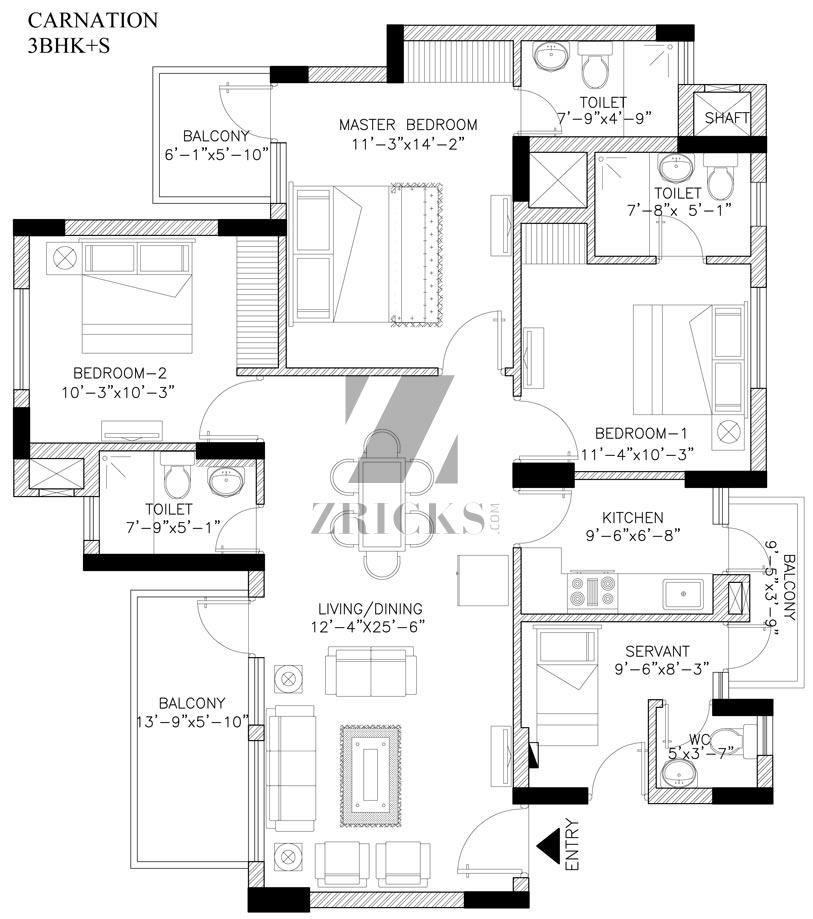 Orris Carnation Residency Floor Plan