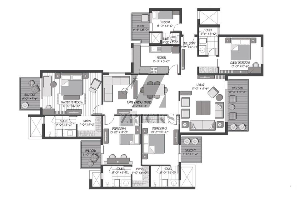 Orris 3C Greenopolis Floor Plan