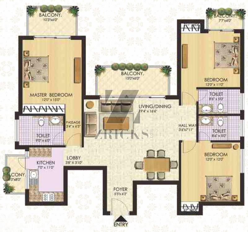 SS Radiance Residency Floor Plan