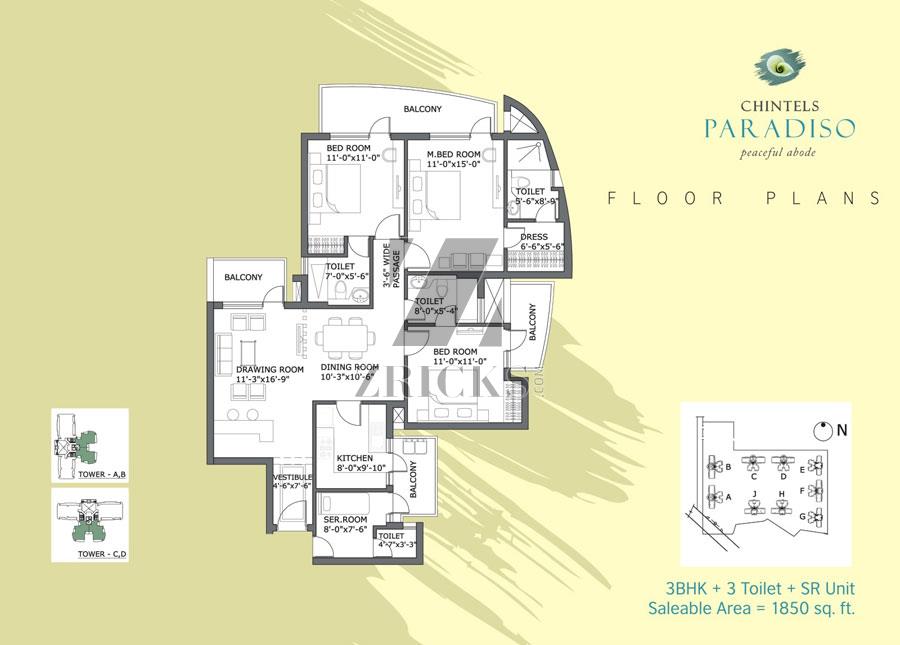 Chintels Paradiso Floor Plan