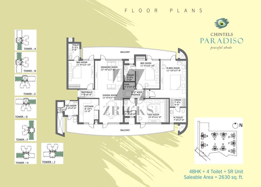 Chintels Paradiso Floor Plan