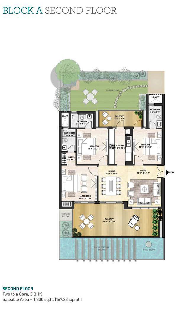 Puri Diplomatic Greens Phase 1 Floor Plan