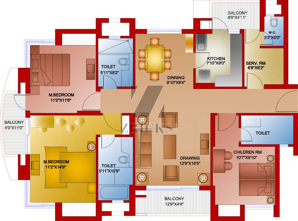 Parsvnath Privilege Floor Plan