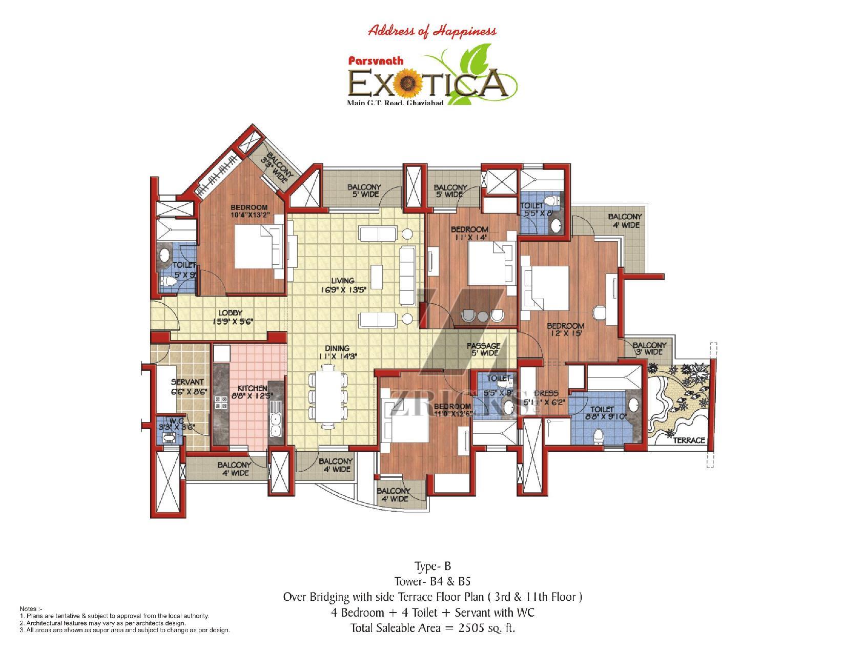 Parsvnath Exotica Floor Plan