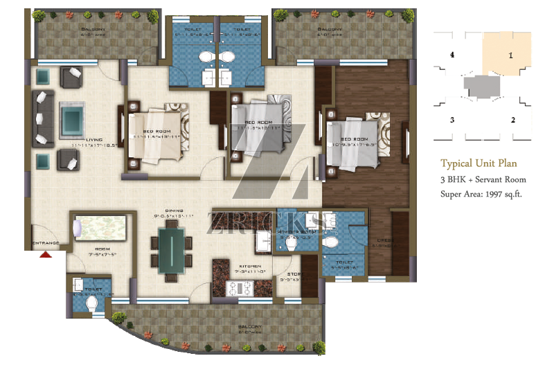 Pareena Coban Residences Floor Plan