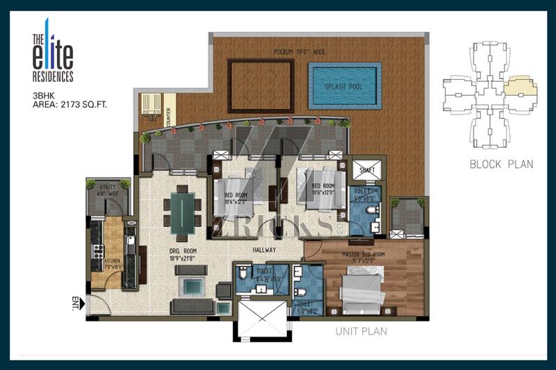 Pareena The Elite Residences Floor Plan