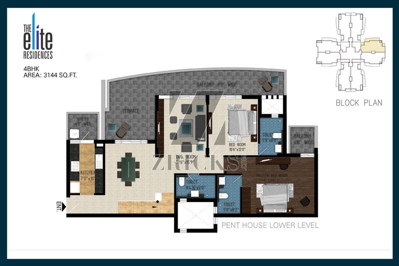 Pareena The Elite Residences Floor Plan