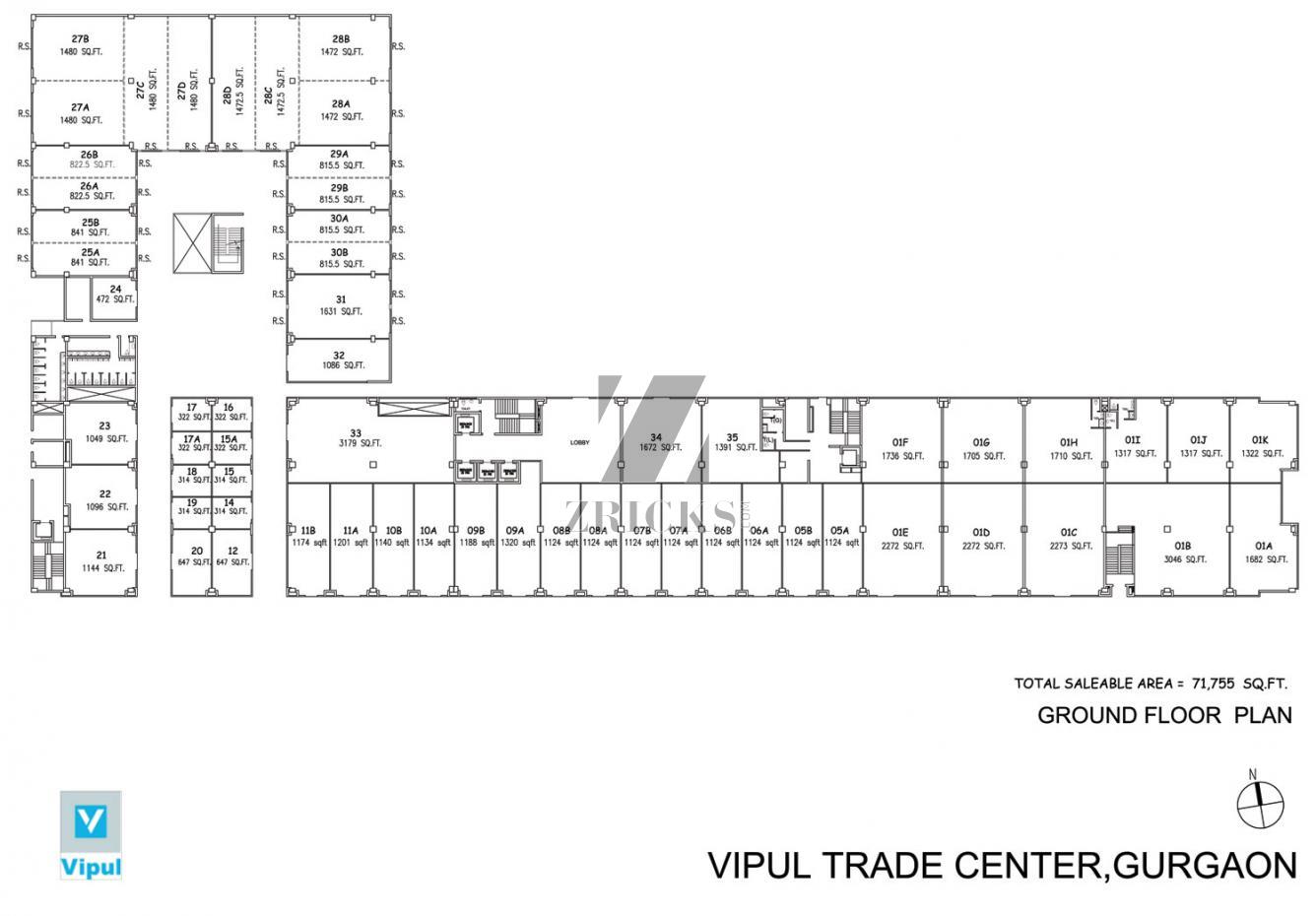 Vipul Trade Center Floor Plan