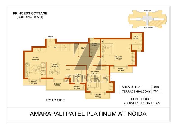 Amrapali Platinum Floor Plan