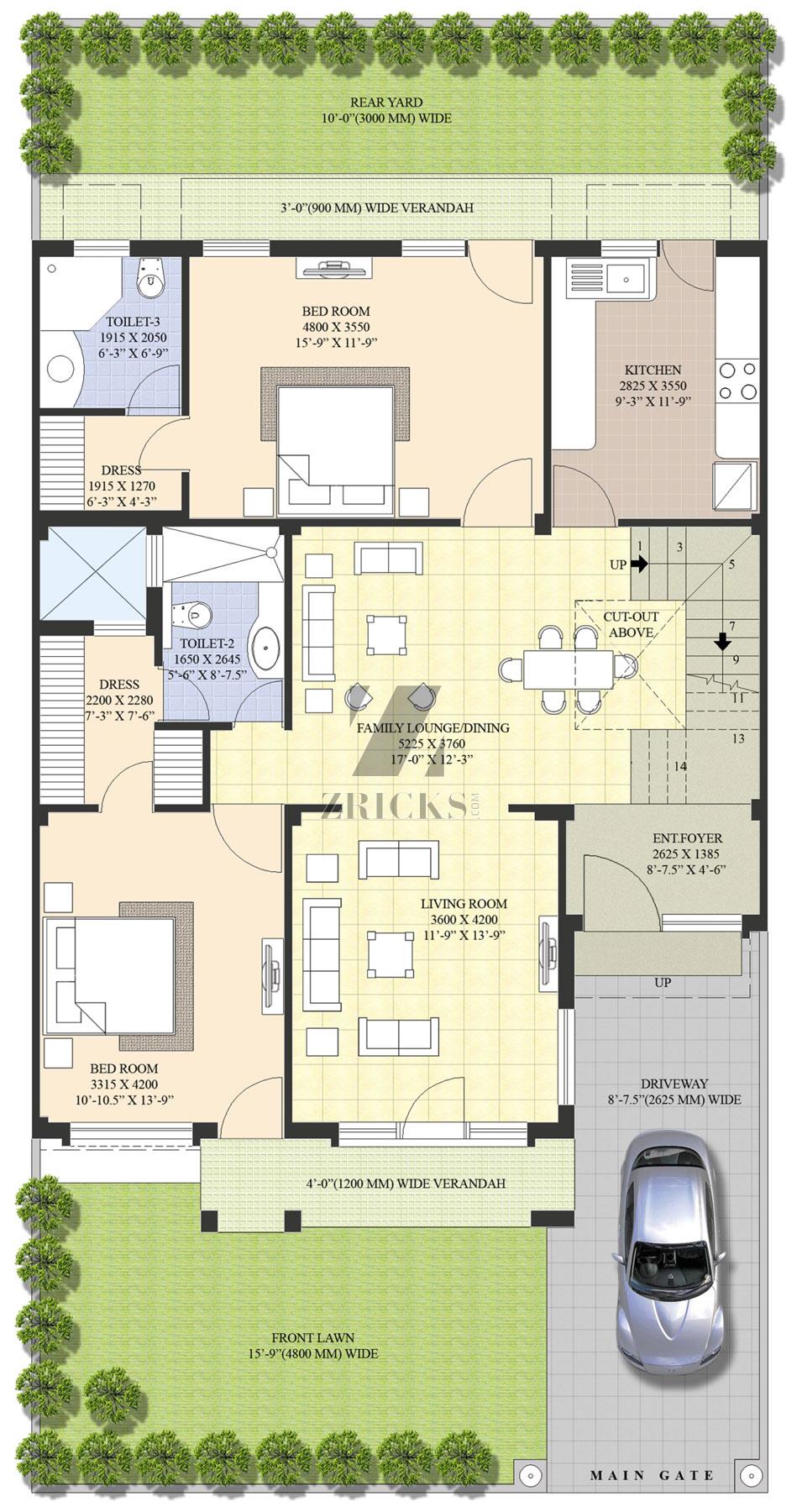 Parsvnath City Elite Villas Floor Plan