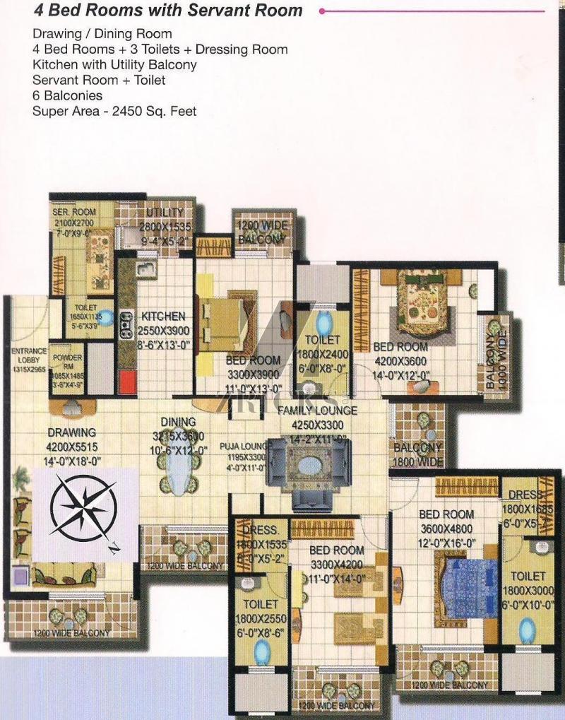 Amrapali Grand Floor Plan