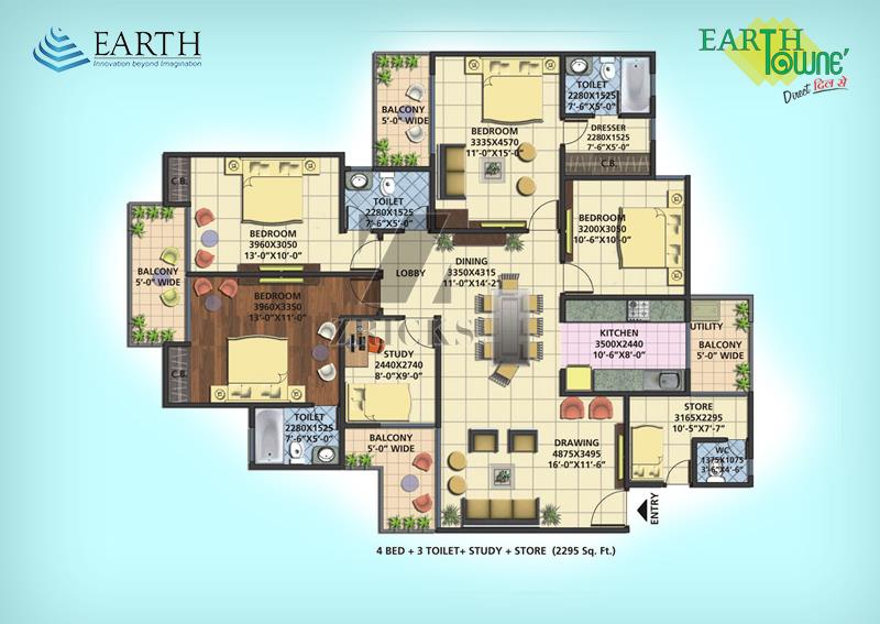 Earth Towne Floor Plan