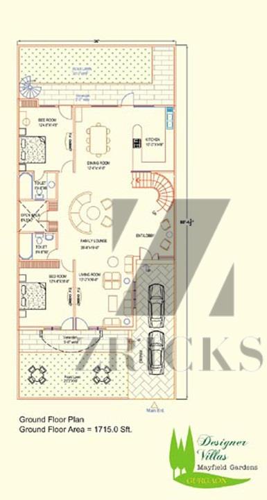 Omaxe Designer Villas Floor Plan