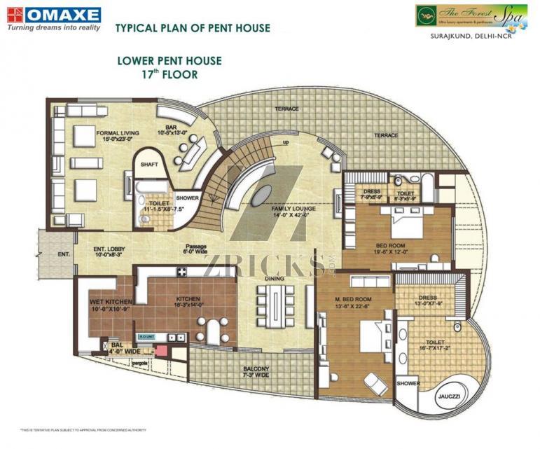 Omaxe The Forest Spa Floor Plan