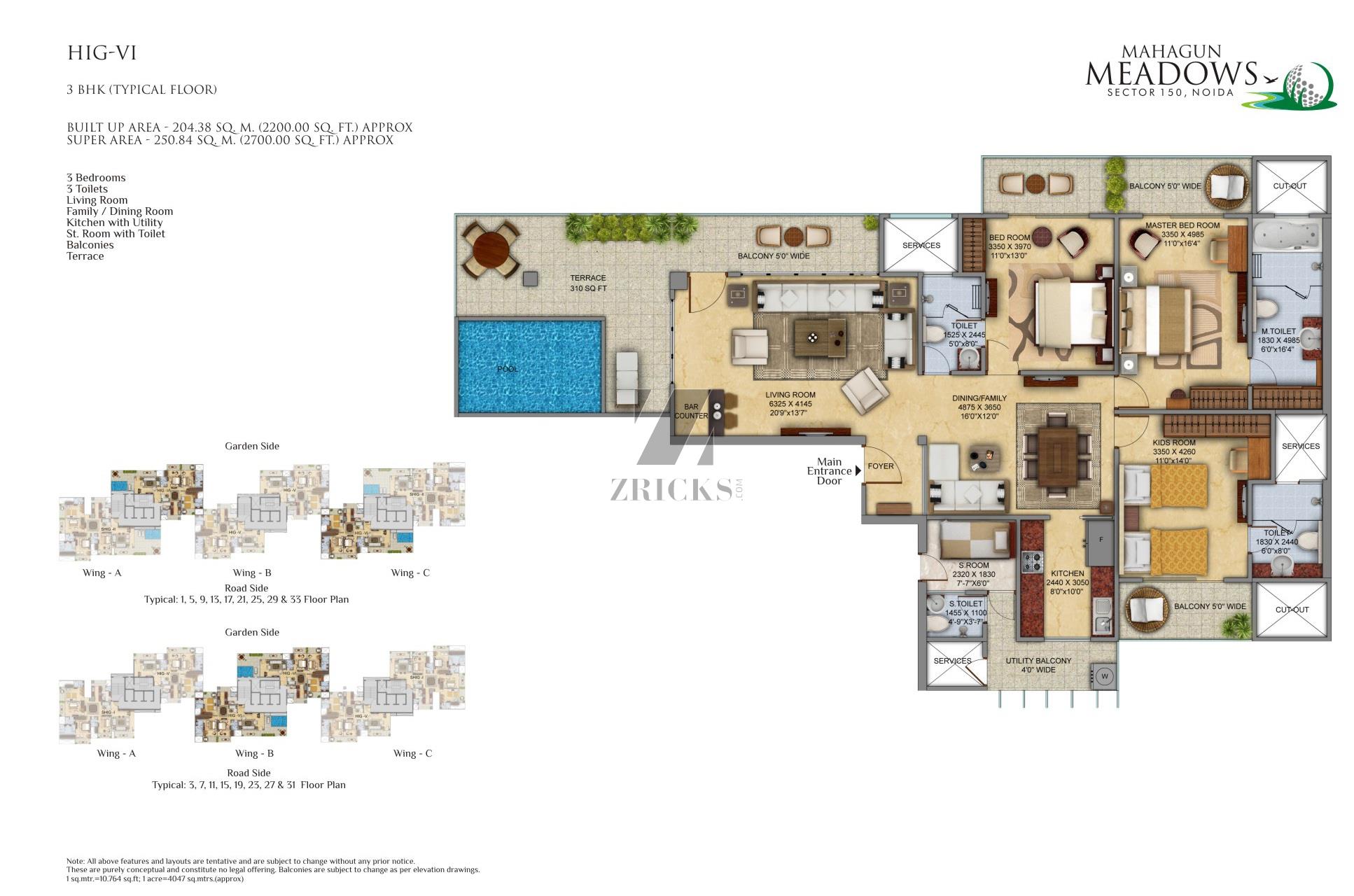 Mahagun Meadows Floor Plan
