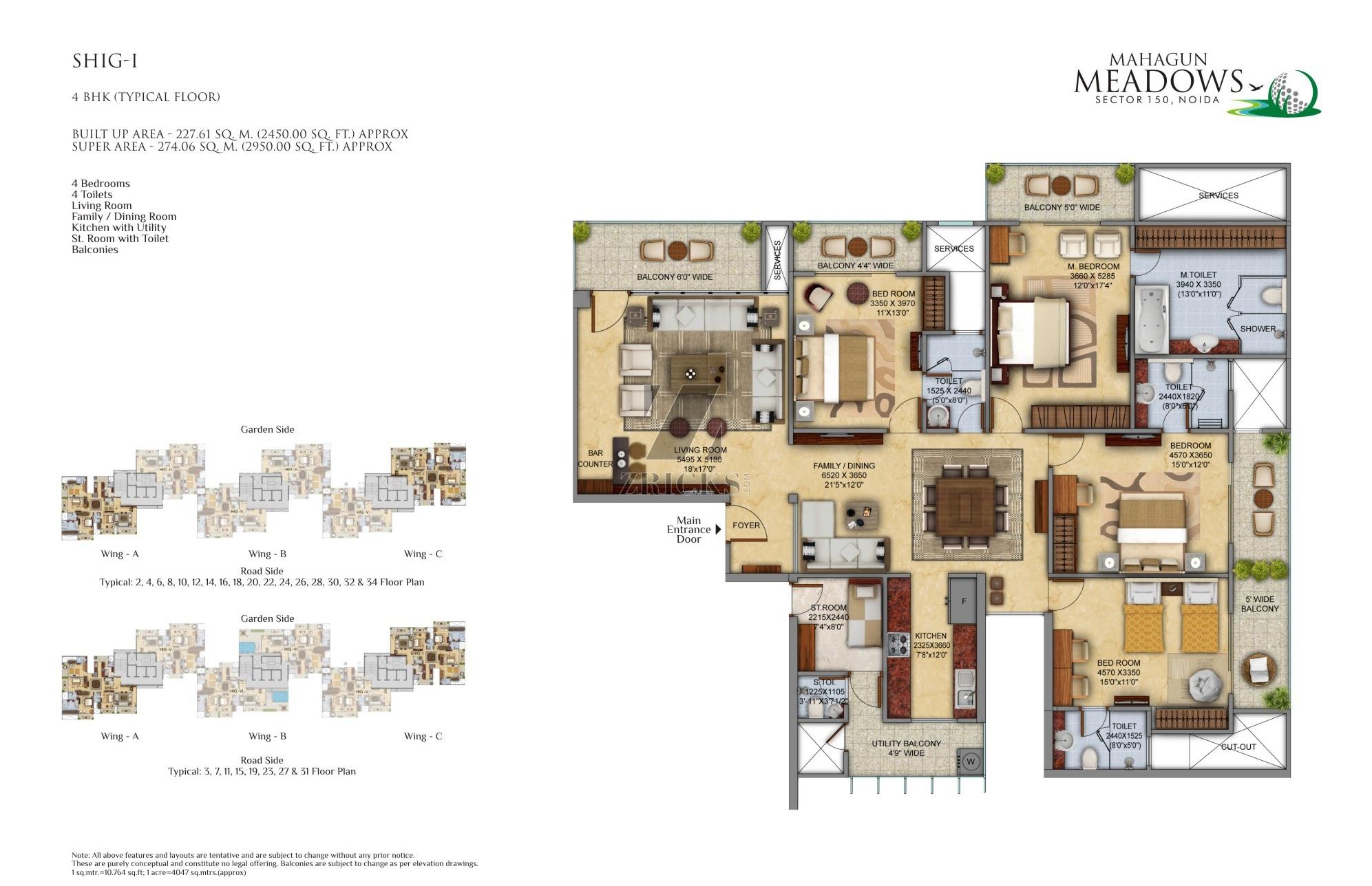 Mahagun Meadows Floor Plan