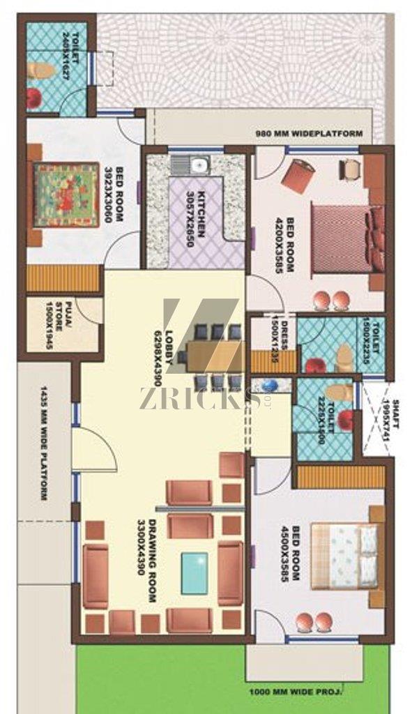 Omaxe City North Avenue II Floor Plan