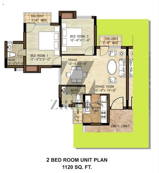 Omaxe Heights Floor Plan