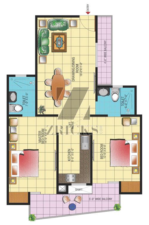 Gaur Homes Elegante Floor Plan