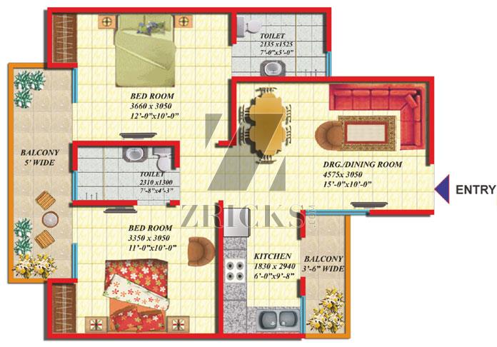 Gaur Green Vista II Floor Plan