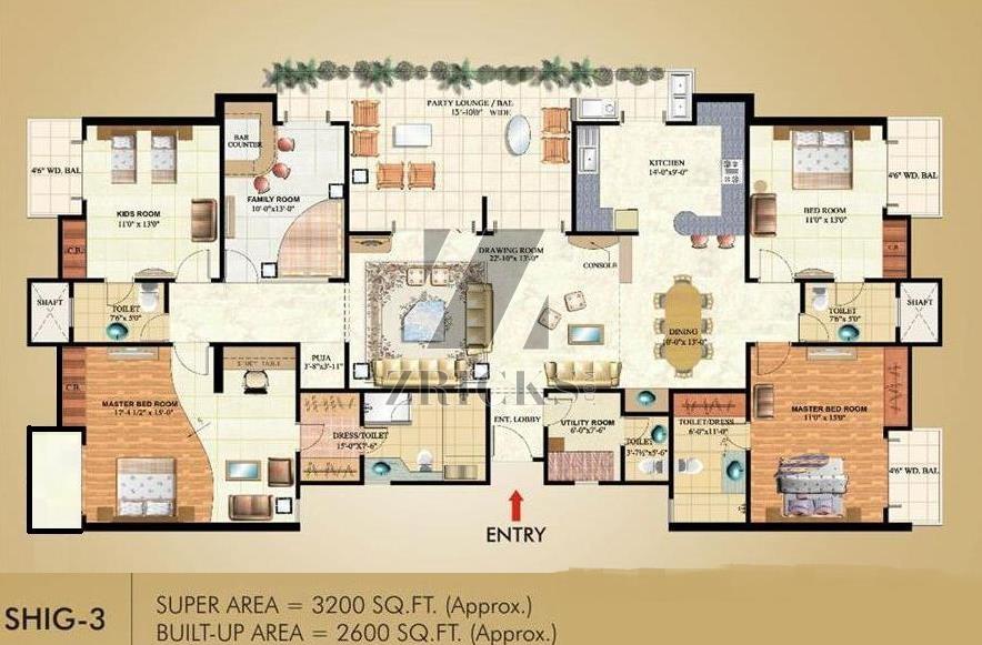 Mahagun Maple Floor Plan