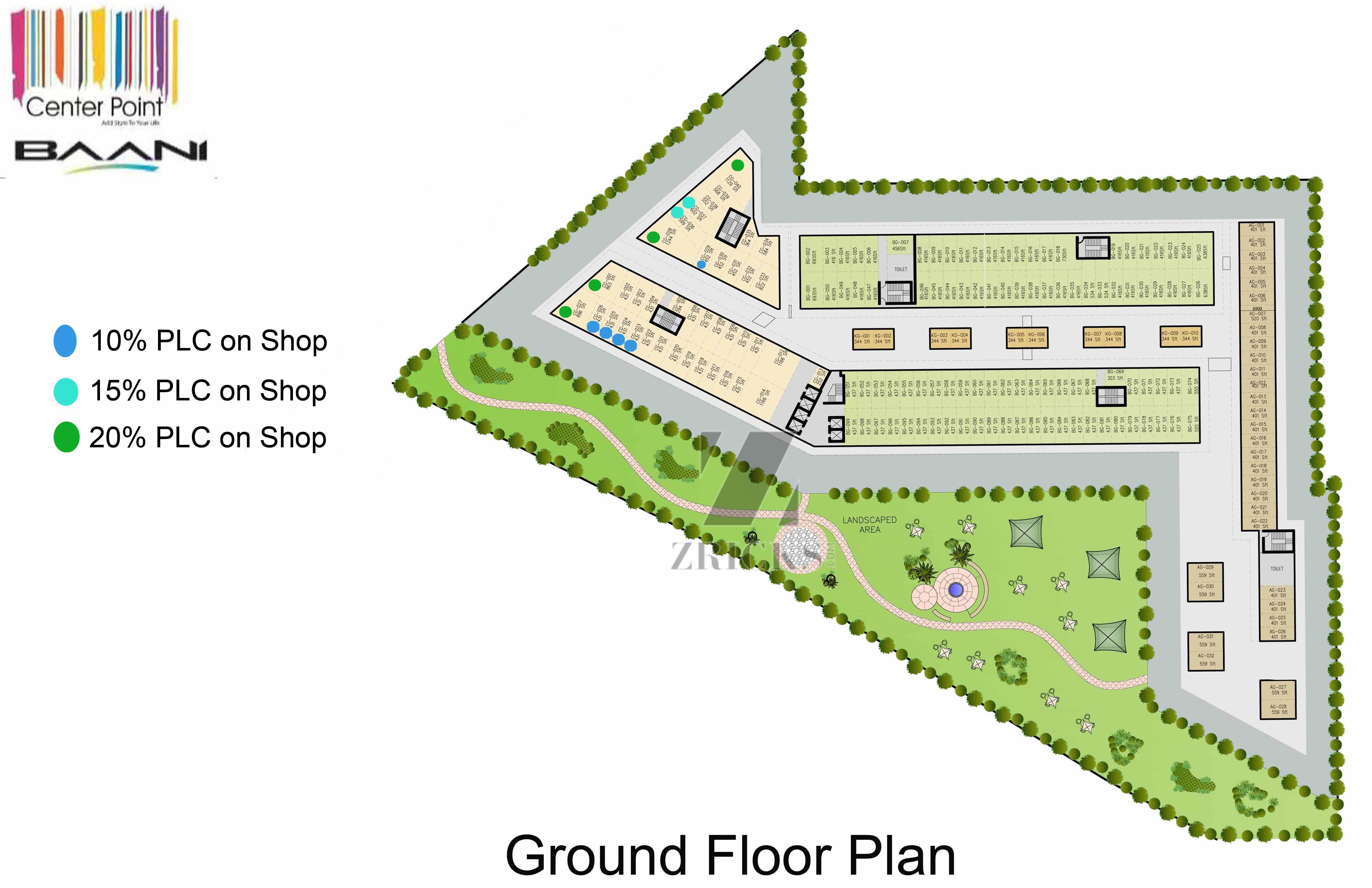 Baani Center Point Floor Plan