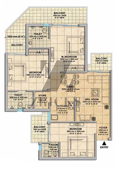 Gaur 16th Parkview Floor Plan