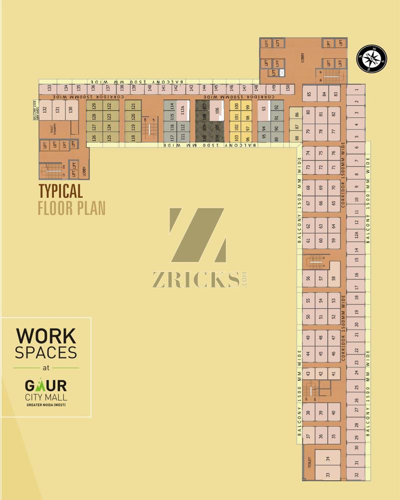 Gaur City Suites Floor Plan