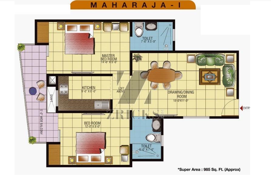 Gaur Ganga I Floor Plan