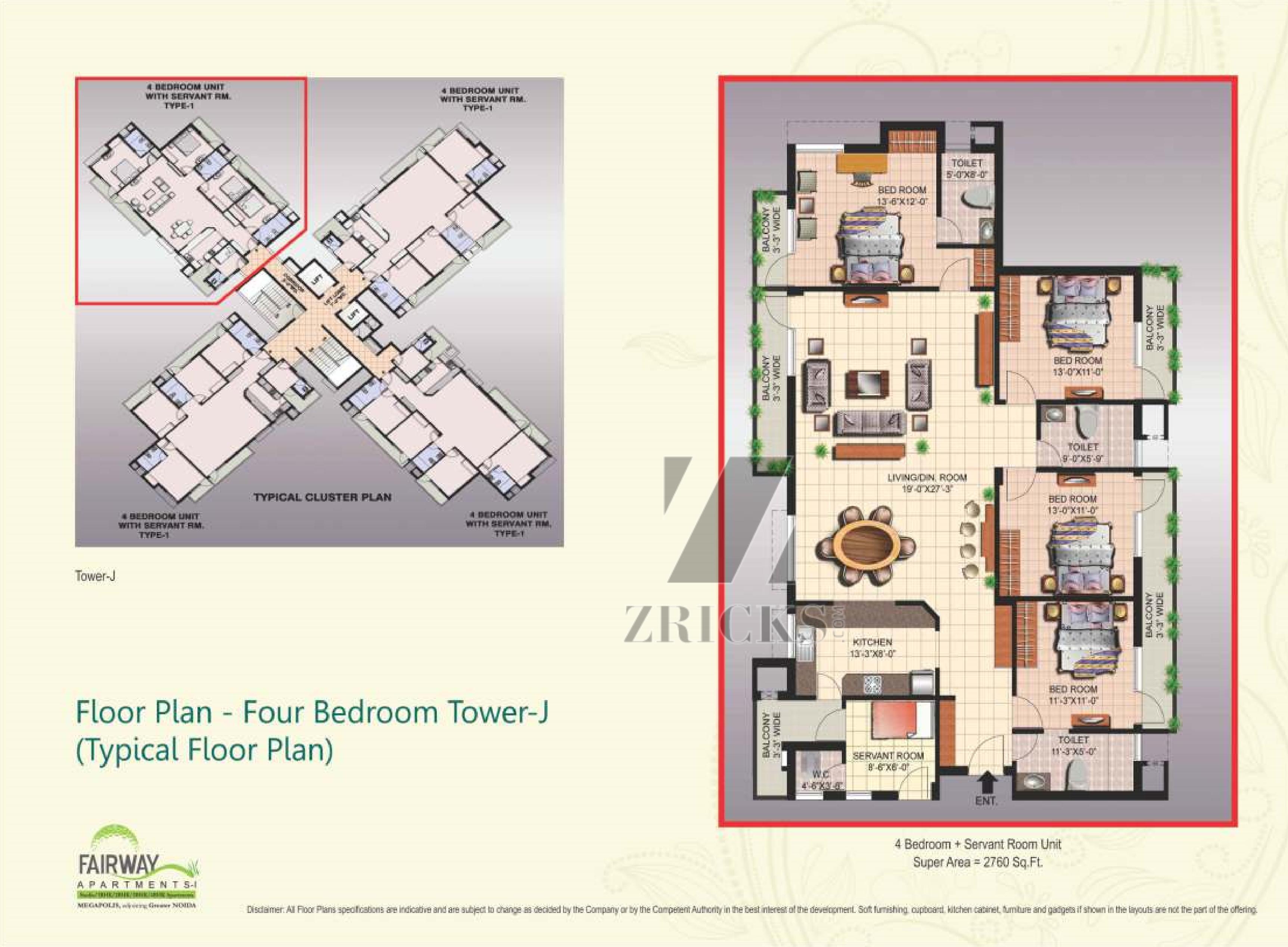 Ansal API Fairway Apartments Sushant Megapolis Floor Plan