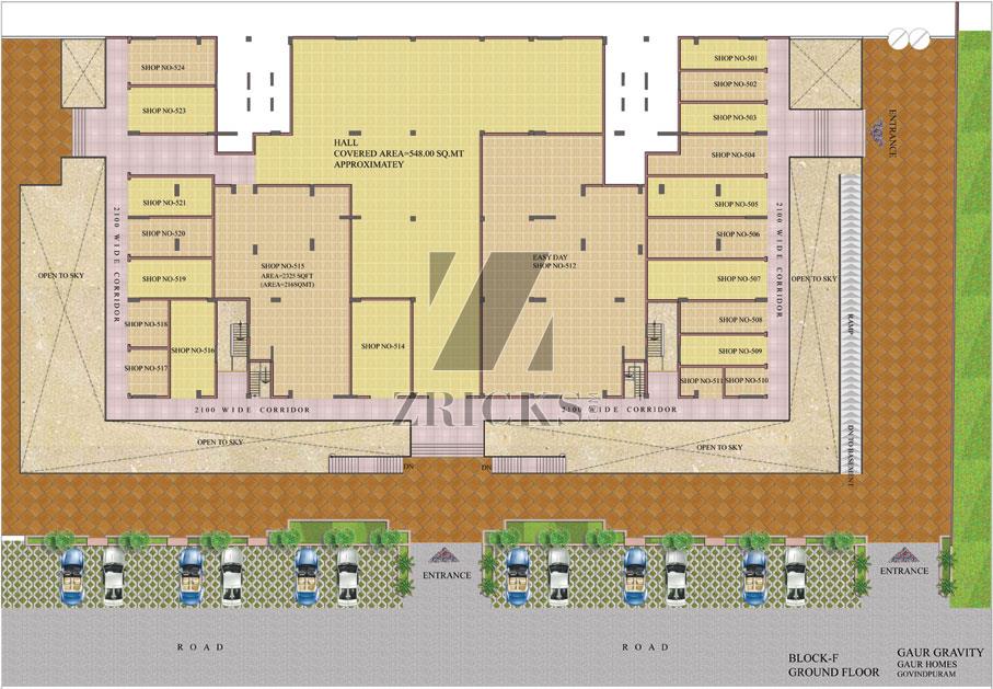 Gaur Homes Commercial Complex Floor Plan