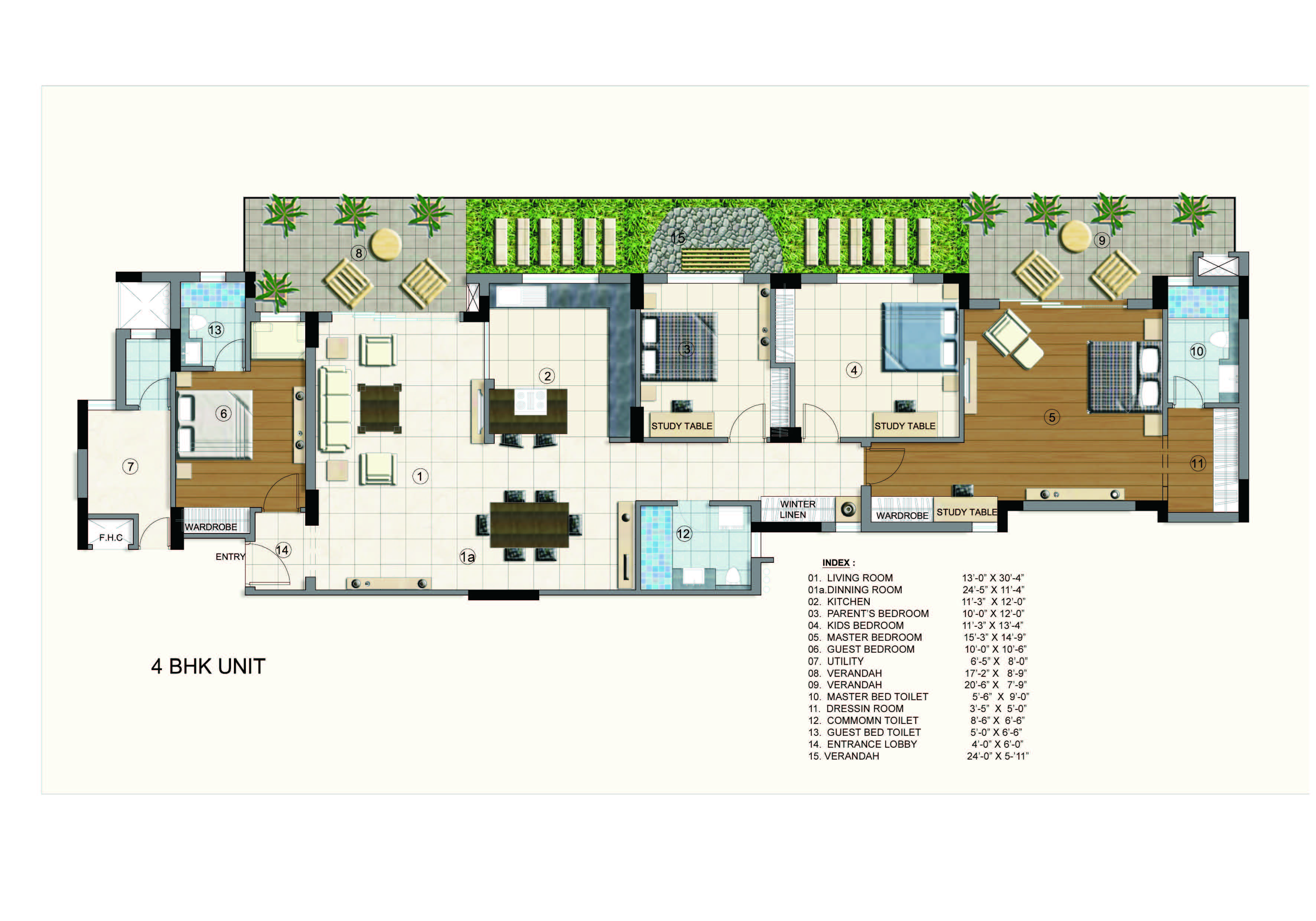 Brisk Lumbini Terrace Homes Floor Plan