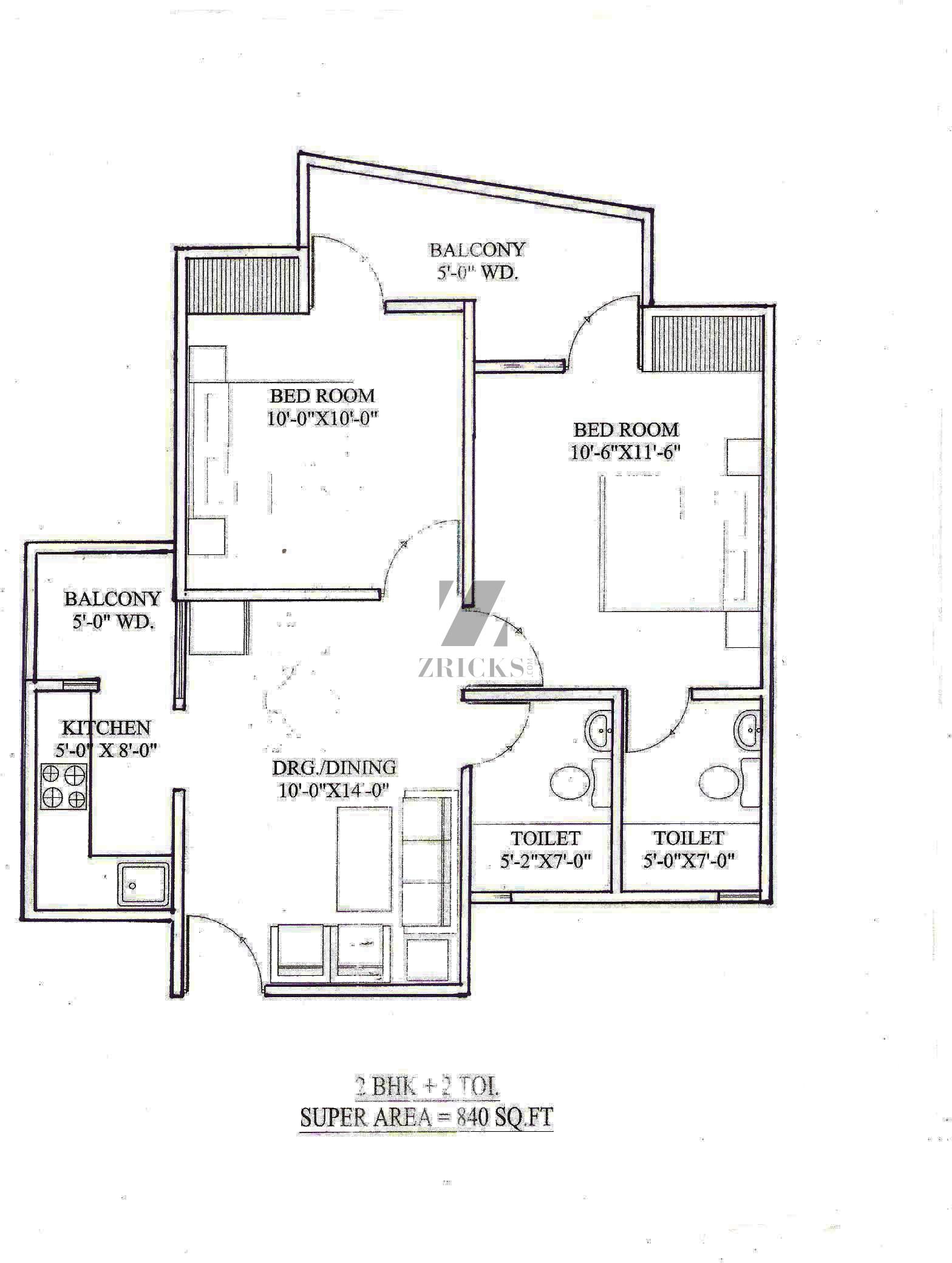 Balaji Libra Heights Floor Plan