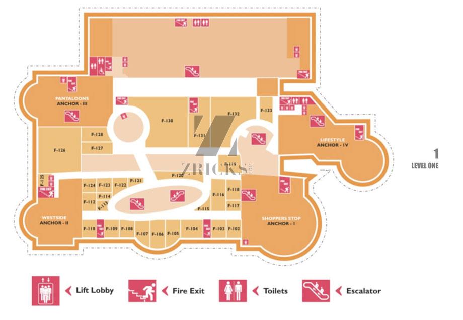 Ambience Mall Floor Plan