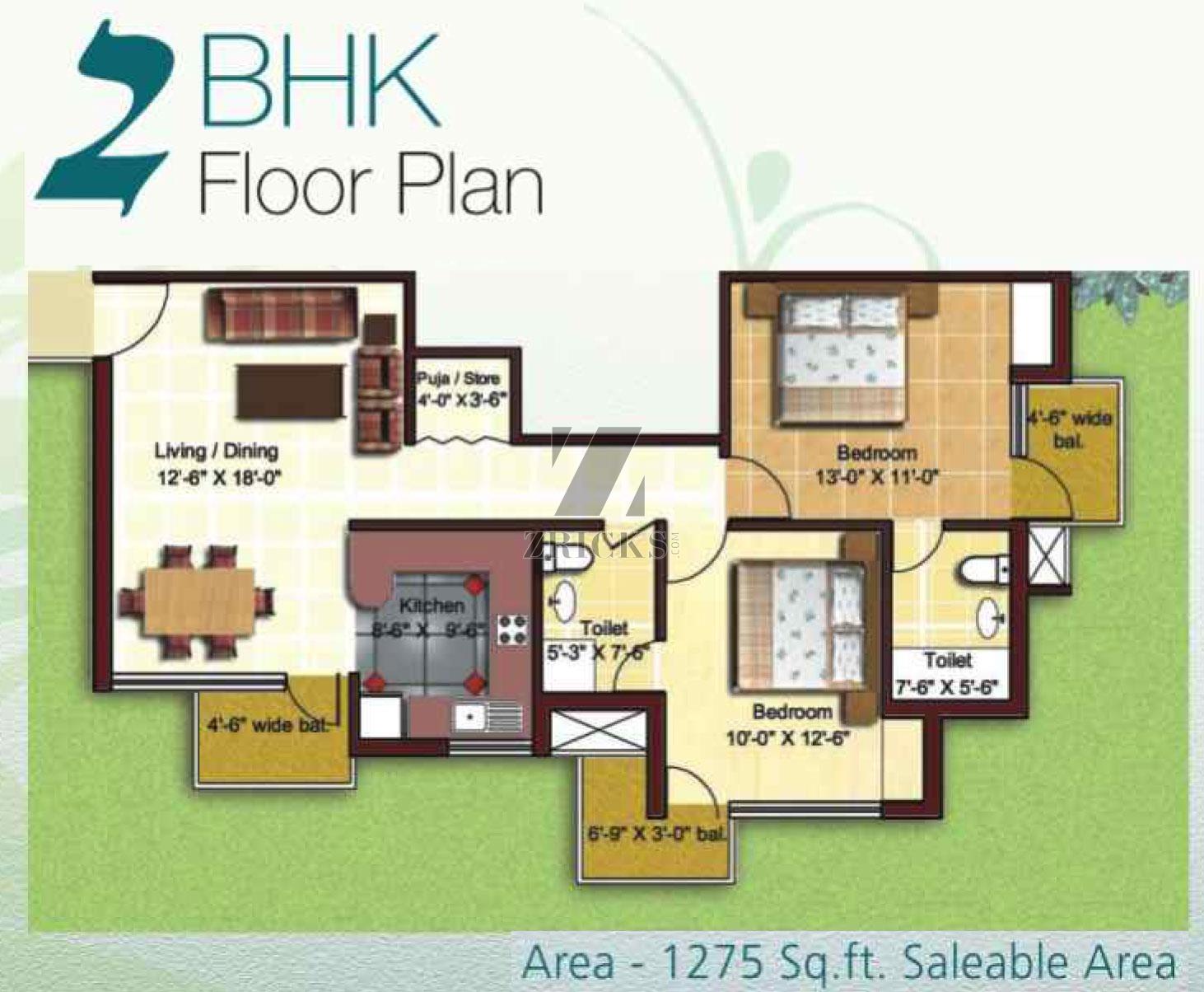 Today Canary Greens Floor Plan