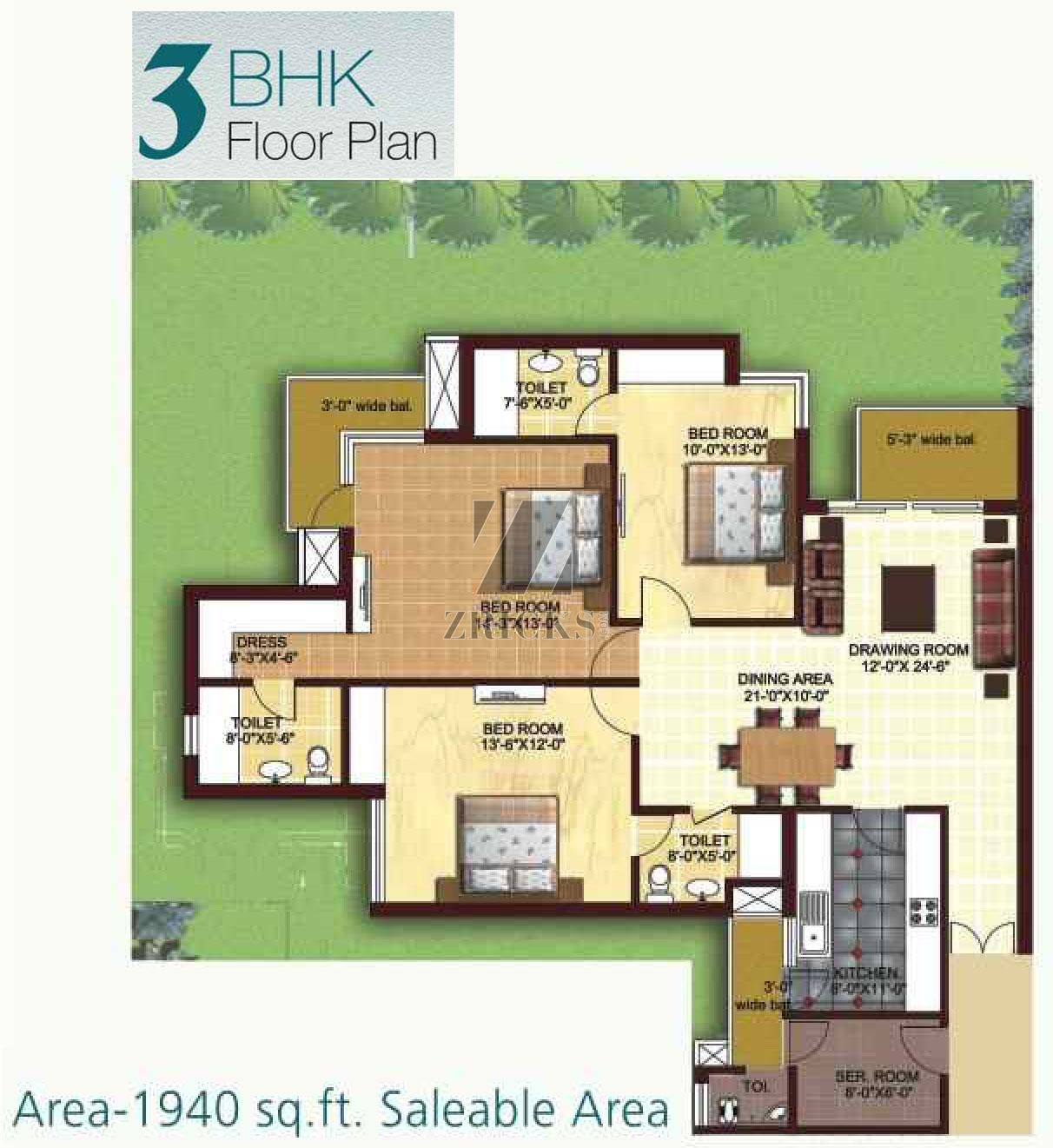 Today Canary Greens Floor Plan