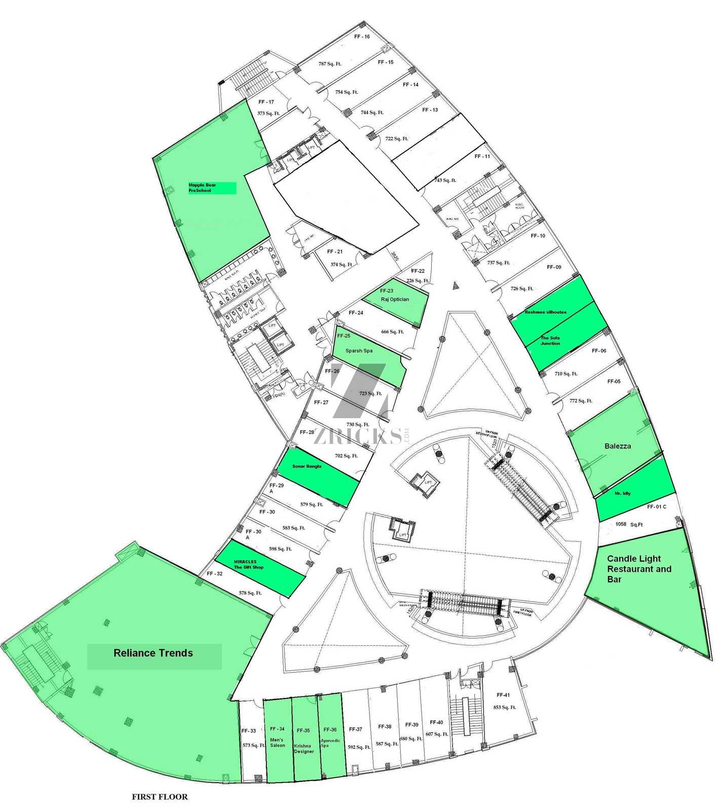 Ansal Plaza Floor Plan