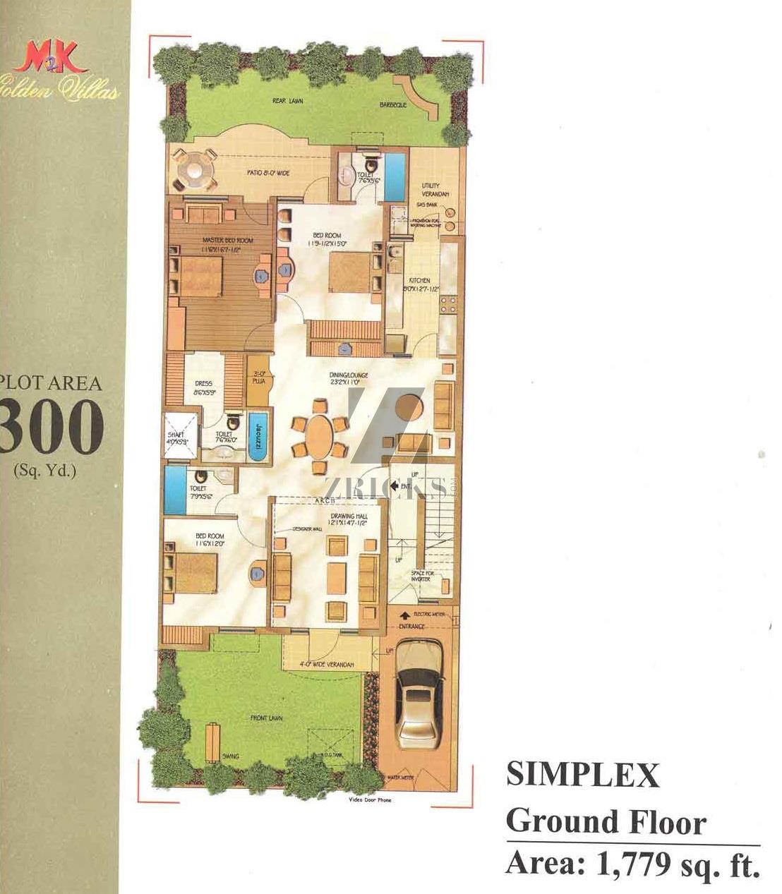M2K Golden Villas Floor Plan