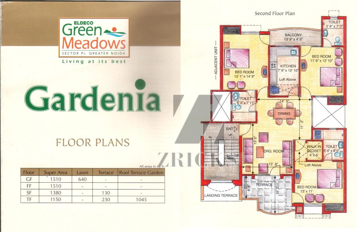 Eldeco Green Meadows Floor Plan