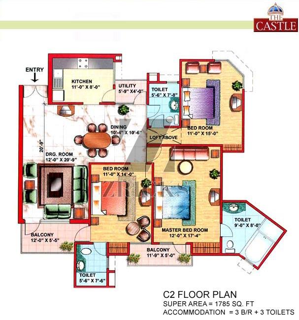 Eldeco The Castle Floor Plan